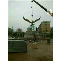 不锈钢老鹰雕塑，广场不锈钢动物雕塑