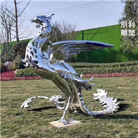 不锈钢镜面孔雀雕塑 不锈钢孔雀雕塑 动物雕塑.