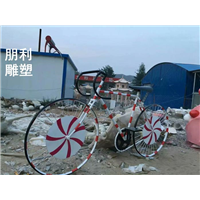 自行车不锈钢雕塑 公园自行车雕塑