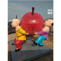 儿童戏耍人物铜雕塑