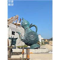 民族酒壶雕塑优选小区雕塑壶雕塑标志承接