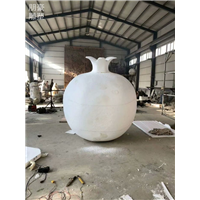供求公共红石榴雕塑实景工厂