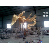 大型金凤凰铜雕塑 凤凰雕塑制作