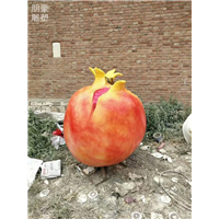 精选彩色红石榴雕塑种类生产