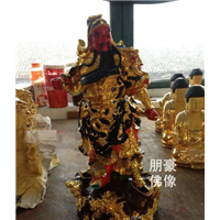 坐像铜关公佛像，武财神关二爷铜佛像