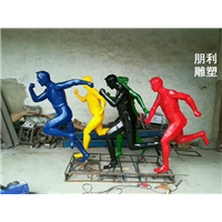 运动人物剪影不锈钢雕塑