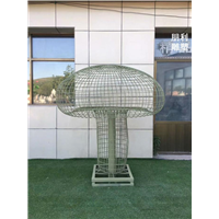 铜蘑菇雕塑，仿真蘑菇雕塑