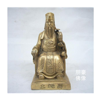 土地爷铜佛像，土地奶铜佛像
