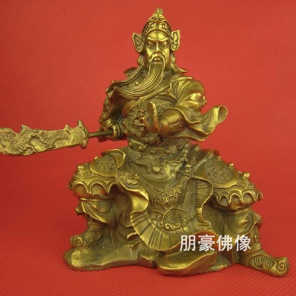 立式武财神铜雕 关公铜雕