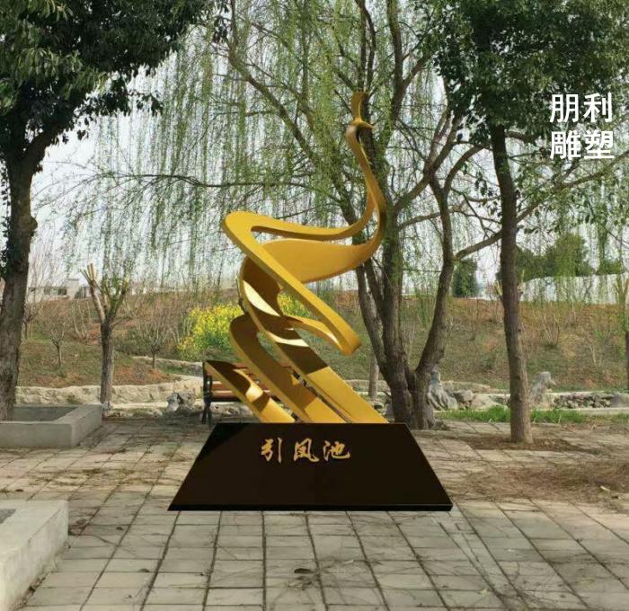 铜雕凤凰雕塑，吉祥铜凤凰雕塑