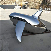 不锈钢镜面海豚雕塑 海豚雕塑制作