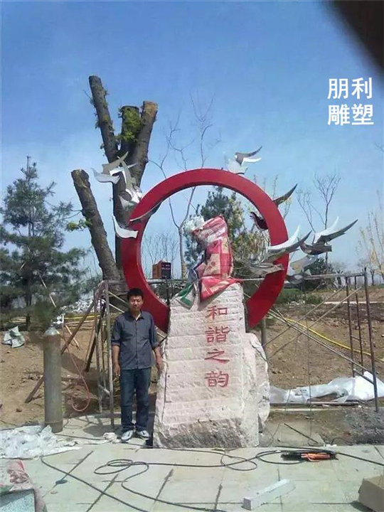 校园雕塑 不锈钢白鸽雕塑 抽象白鸽雕塑