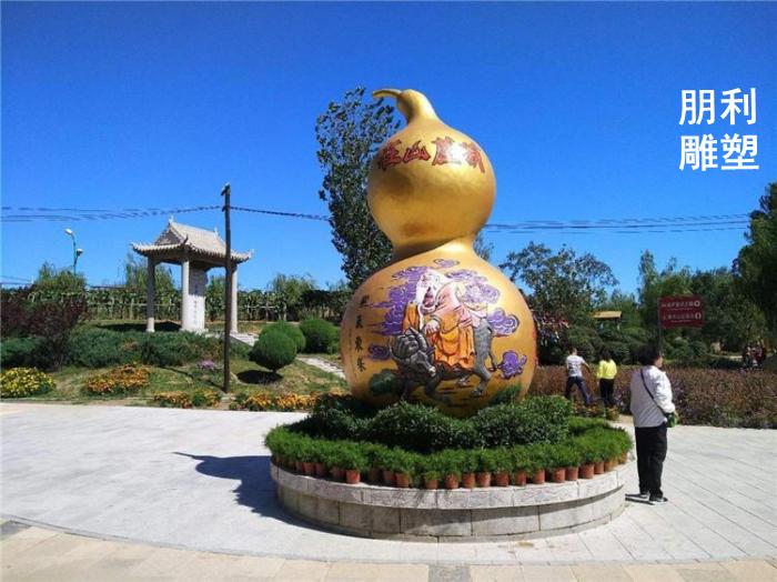 镇宅铜葫芦雕塑，风水铜葫芦雕塑