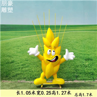 大型不锈钢稻穗雕塑制造商企业谷物雕塑素材