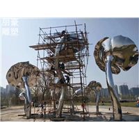 荷叶雕塑标志厂