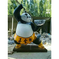 功夫熊猫 动物雕塑