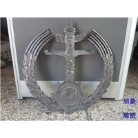 小区校徽雕塑铜园林雕塑厂家步行街徽标雕塑展示