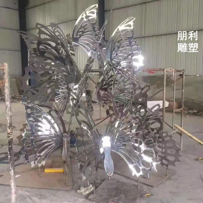 展翅蝴蝶不锈钢雕塑 公园蝴蝶雕塑