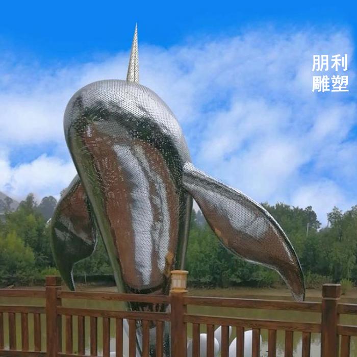电镀金鲤鱼雕塑 城市街道不锈钢装饰摆件雕塑