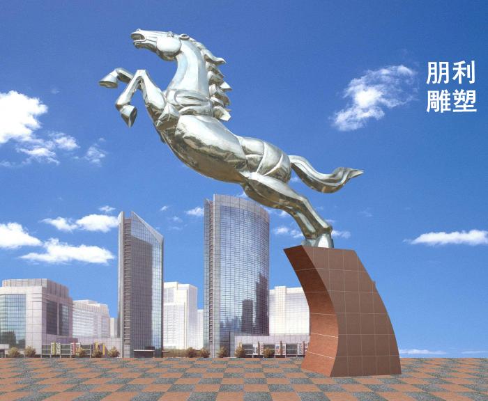 抽象铜马雕塑，可爱铜马雕塑