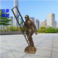 军队人物铜雕塑  抽象人物铜雕塑厂家定制
