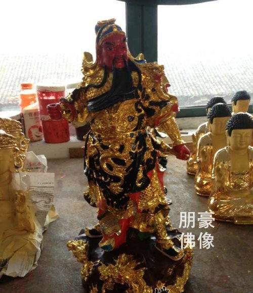 关公铜佛像，韦陀铜佛像