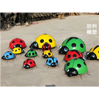 不锈钢甲壳虫雕塑 镜面虫子雕塑