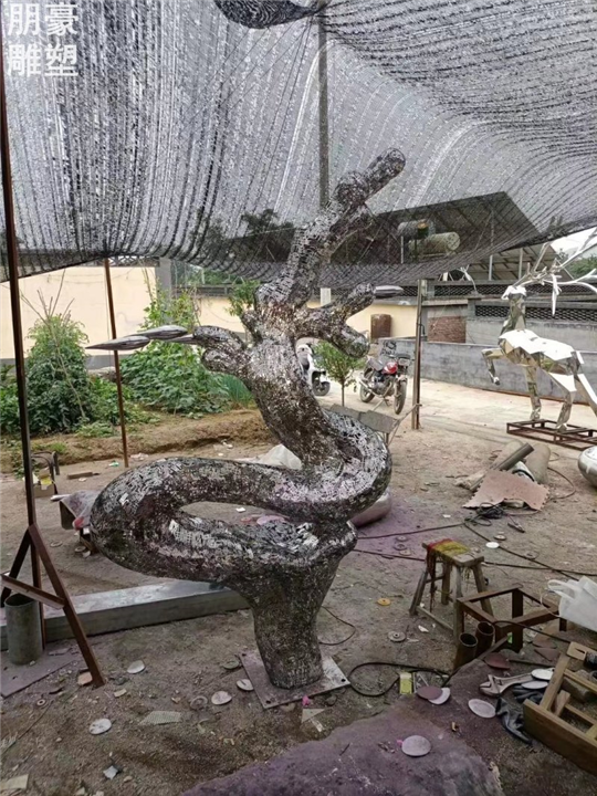 文化景观浪花树雕塑**现代雕塑浪花雕塑抽象制作