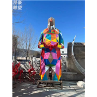 软装飞鸟雕塑制作户外小鸟雕塑供给落地雕塑