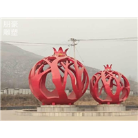 承接立体石榴雕塑景观厂家