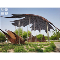 玻璃钢枫叶雕塑厂家