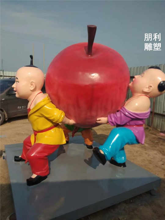 儿童戏耍人物铜雕塑