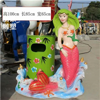 常用形象黑使垃圾桶雕塑类型