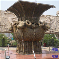 优价司母戊鼎雕塑厂家 大型不锈钢雕塑 鼎类城市雕塑