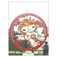 不锈钢剪纸雕塑，景观雕塑