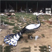 孔雀铜雕塑 孔雀开屏动物铜雕塑厂家制作