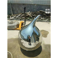 不锈钢豆芽雕塑 不锈钢蔬菜雕塑
