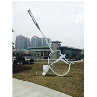 打羽毛球人物雕塑 校园人物美女雕塑