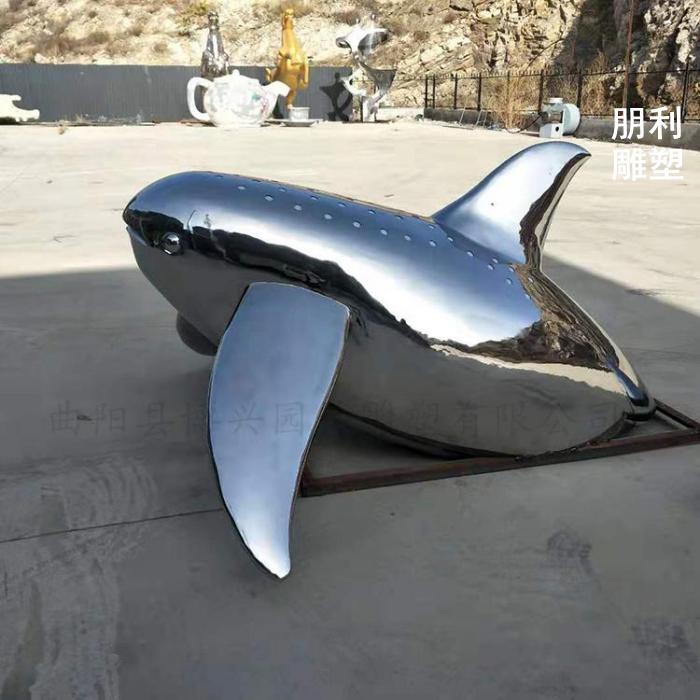 不锈钢镜面海豚雕塑 海豚雕塑制作