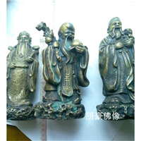 财源广进铜财神，文财神铸铜佛像