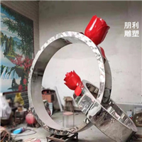 钻戒不锈钢雕塑