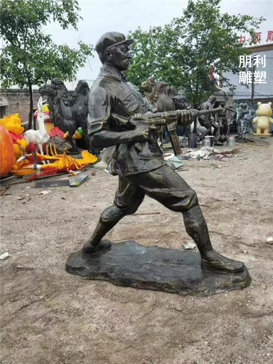 狼牙山五壮士铜雕塑，革命红军铜雕塑