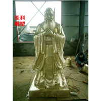 铸铜孔子雕塑，校园名人铜雕