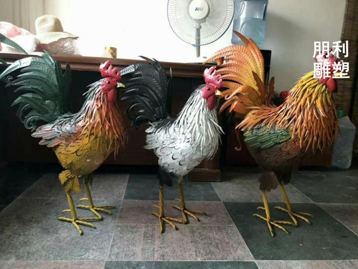 大铜公鸡雕塑，公鸡铜工艺品