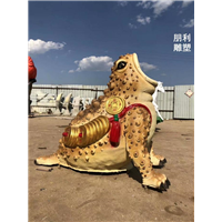 老铜金蟾摆件