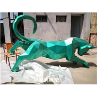金钱豹铜雕工艺品