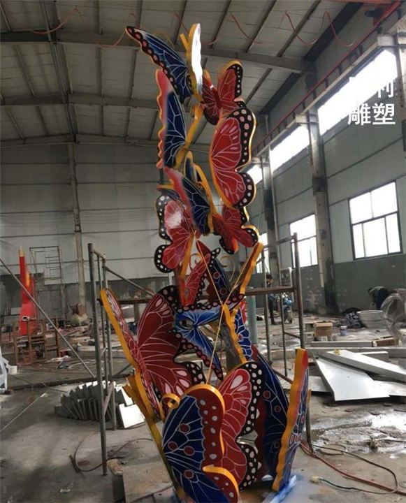 户外不锈钢摆件城市广场景观蝴蝶雕塑