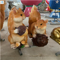 袋鼠铜雕塑 园林景观动物铜雕塑