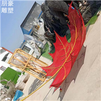 不锈钢大型枫叶雕塑制作