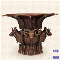 景观艺术四羊方尊雕塑标准价格